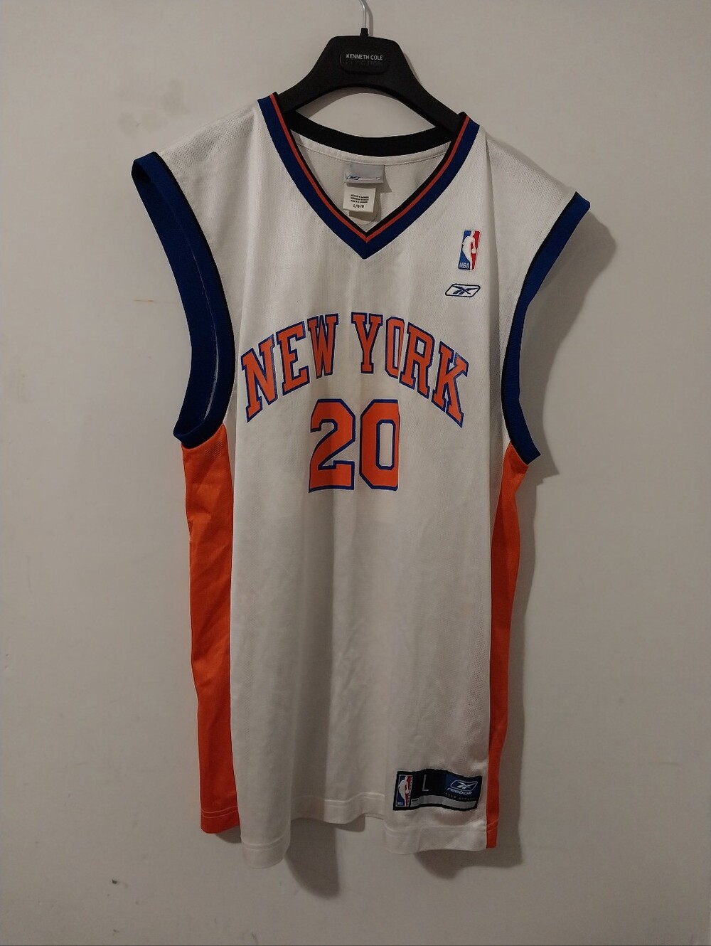 Reebok Vtg. Ny Knicks Allan Houston Home Jersey Size Large